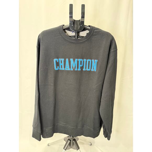 Champion Men's Crew Neck Black Size: 2XL - Picture 1 of 4